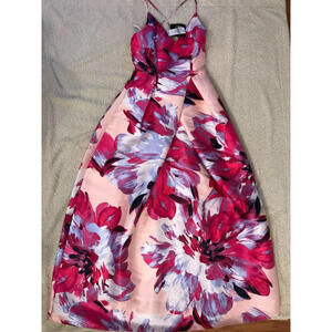 By & By Formal/Prom Gown Criss Cross Spaghetti Strap Dress, Size 5. NWT $169